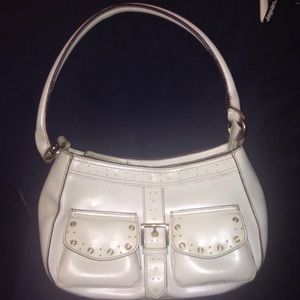 Authentic White/Cream Leather Purse